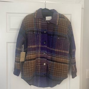 Aritzia Plaid Ganna Jacket Size M